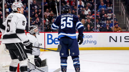 Scheifele gets a lucky bounce on the power play