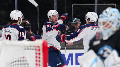 CBJ@UTA: Voronkov scores PPG against Vitek Vanecek