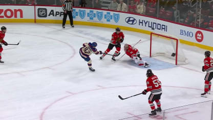 EDM@CHI: Knight with a great save against Kasperi Kapanen