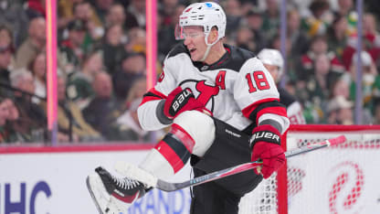 NJD@MIN: Palat scores goal against Jesper Wallstedt