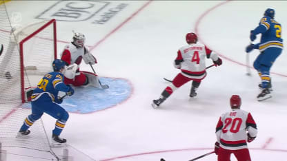 CAR@STL: Bussi with a great save against Jimmy Snuggerud