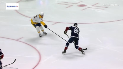 NSH@COL: Necas scores goal against Juuse Saros