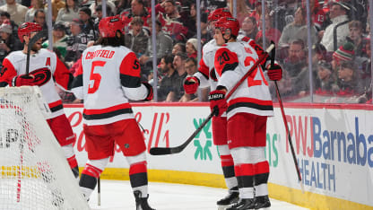 Svechnikov nets pass from Aho for opener