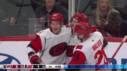 Svechnikov earns hat trick against Devils