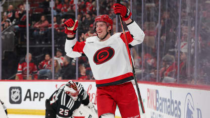 Svechnikov earns hat trick against Devils