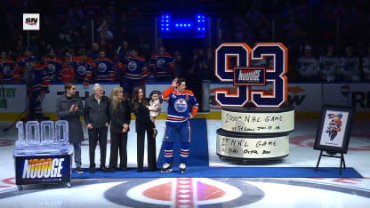 Nugent-Hopkins honored for 1000 games