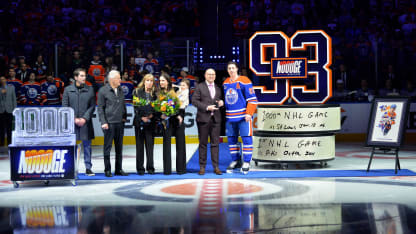 Nugent-Hopkins honored for 1000 games