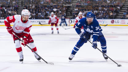 Patrick Kane with Auston Matthews