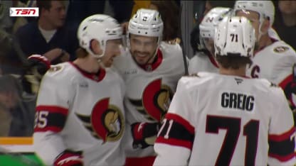 OTT@NSH: Cozens scores goal against Juuse Saros