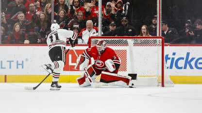 CHI@CAR: Andersen with a great save against Oliver Moore