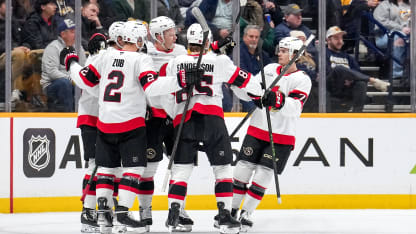 OTT@NSH: Cozens scores goal against Juuse Saros