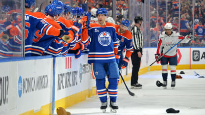 Evan Bouchard hat trick