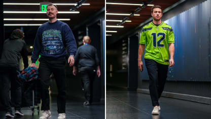 Kraken with Seahawks gear