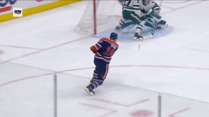 SJS@EDM: Hyman scores goal against Yaroslav Askarov