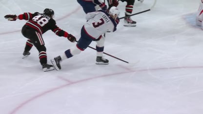 CBJ@CHI: Coyle scores goal against Spencer Knight