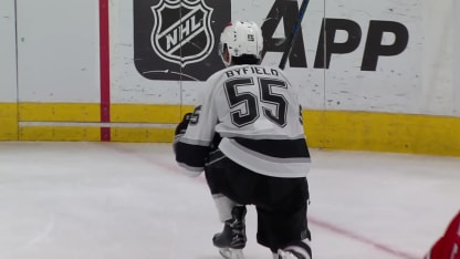 LAK@CAR: Byfield scores goal against Brandon Bussi