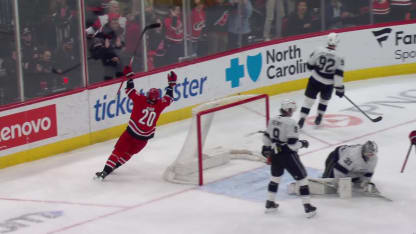 Aho pins in game winner in OT