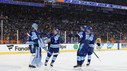 Boston Bruins Tampa Bay Lightning NHL Stadium Series game recap February 1 2026