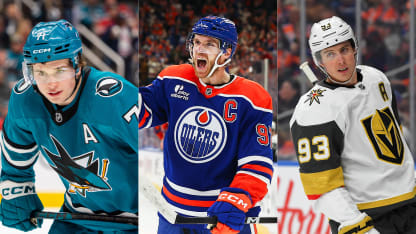 Celebrini McDavid Marner split