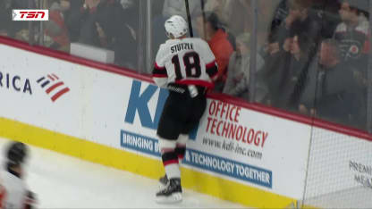 OTT@PHI: Stutzle scores goal against Dan Vladar