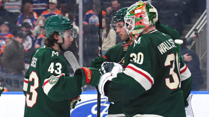 NHL EDGE OLY X factors Wallstedt Hughes MIN