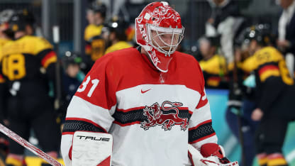 Frederik Andersen won't start in goal for Denmark against United States Olympic hockey