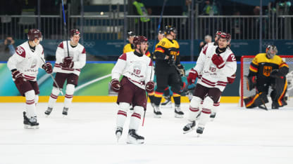 Latvia goal celebration vs GER game recap