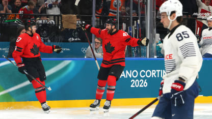 Wilson celebrates with McDavid