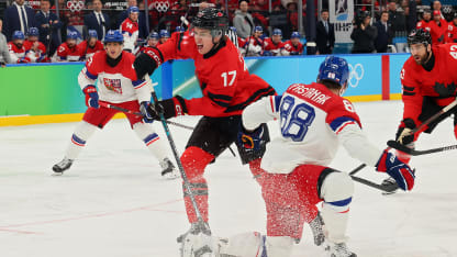Celebrini goal vs Czechia Feb 18 26