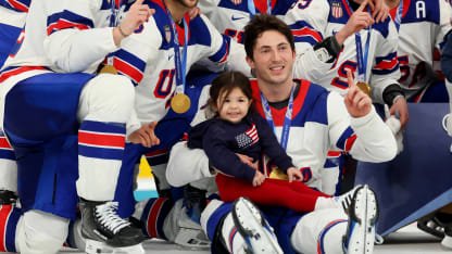 Team USA with Gaudreau jersey 2