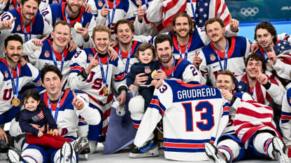 Johnny Gaudreau kids honored by Team USA at Olympics