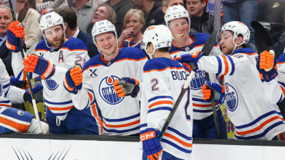 EDM@ANA: Bouchard scores goal against Lukas Dostal