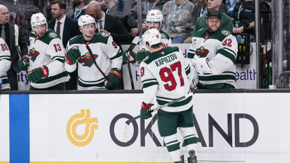 Kaprizov sneaks one in the backdoor for PPG