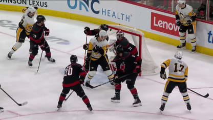 PIT@CAR: Acciari scores goal against Frederik Andersen