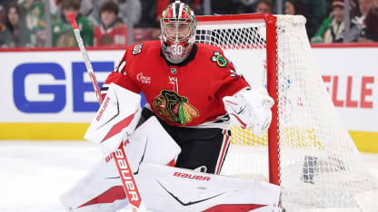 Spencer Knight CHI in net