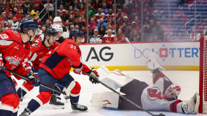 NJD@WSH: Allen with a great save against Brandon Duhaime
