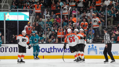 Philadelphia Flyers San Jose Sharks game recap March 21, 2026
