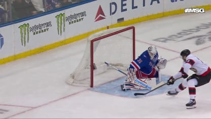 Shesterkin robs Cozens on the doorstep