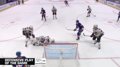 CHI@NYI: Soderblom with a great save against Bo Horvat