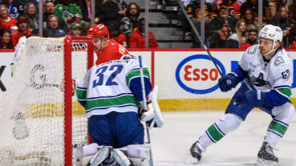 Frost buries a backhand shot