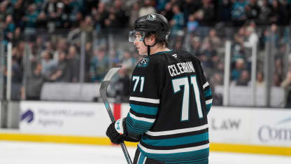 Celebrini earns his 100th point of the season