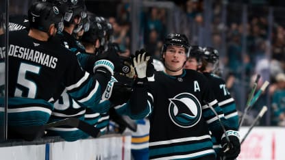 Celebrini lights the lamp again