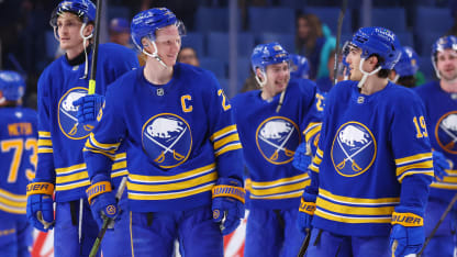 Sabres celebrate for Playoffs Buzz April 2 26