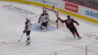 CBJ@CAR: Svechnikov scores PPG against Elvis Merzlikins