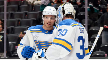 St. Louis Blues Anaheim Ducks game recap April 3 2026