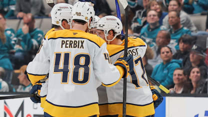 NSH@SJS: Jost scores empty-net goal