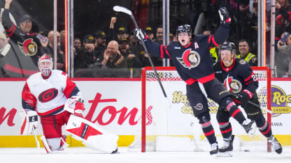 Stützle dazzles to the net and scores