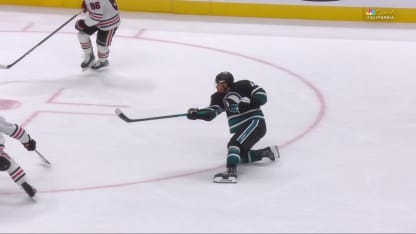 CHI@SJS: Sherwood scores goal against Spencer Knight