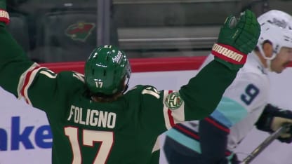 SEA@MIN: Foligno scores goal against Joey Daccord