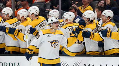 NSH@ANA: L'Heureux scores goal against Lukas Dostal